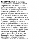 Le Parisien : Avec Tripndrive, Citroën vous offre le parking !